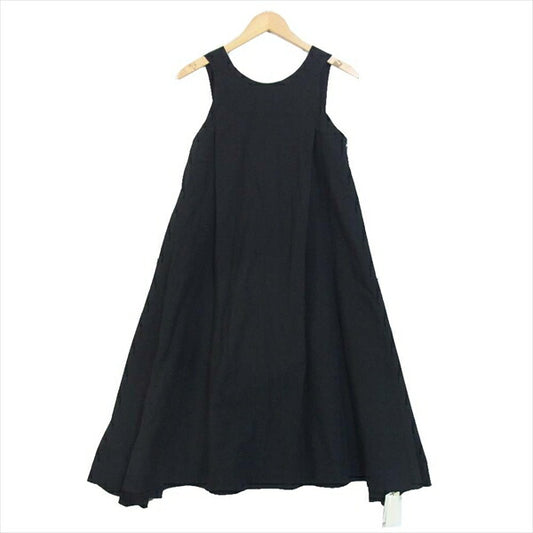 FRAY I.D フレイアイディー FWF0182111 Vネック ロング レディース ワンピース 黒系 1【新古品】【未使用】【中古】