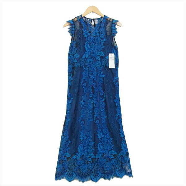 FRAY I.D フレイアイディー FWF0183101 レース ロング レディース ワンピース 青系 1【新古品】【未使用】【中古】