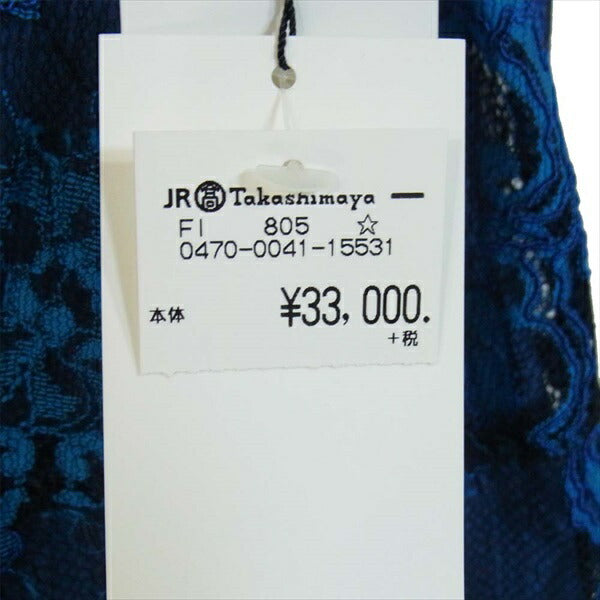 FRAY I.D フレイアイディー FWF0183101 レース ロング レディース ワンピース 青系 1【新古品】【未使用】【中古】