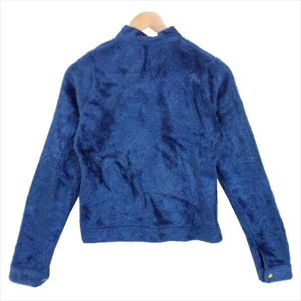 HYSTERIC GLAMOUR ヒステリックグラマー 3CJ-0230 フリース シングル ライダース フリース ジャケット 青系 F【中古】