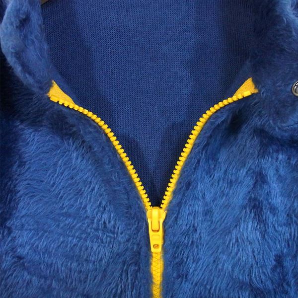 HYSTERIC GLAMOUR ヒステリックグラマー 3CJ-0230 フリース シングル ライダース フリース ジャケット 青系 F【中古】