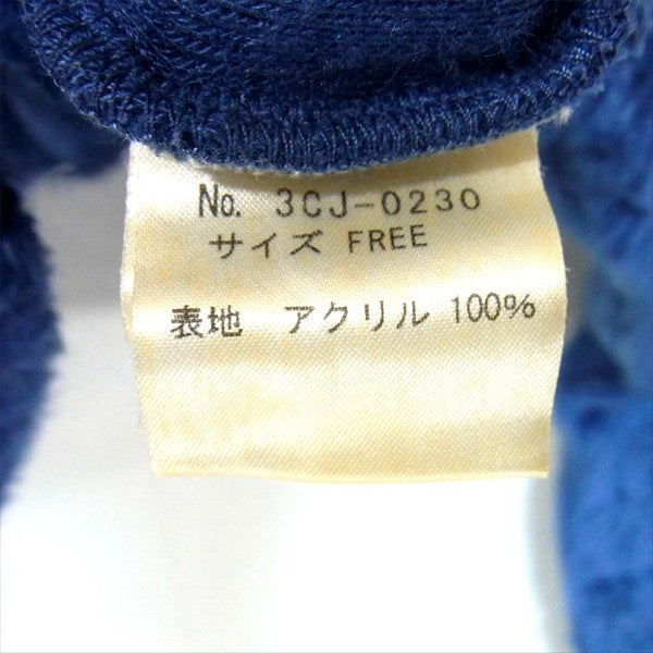 HYSTERIC GLAMOUR ヒステリックグラマー 3CJ-0230 フリース シングル ライダース フリース ジャケット 青系 F【中古】