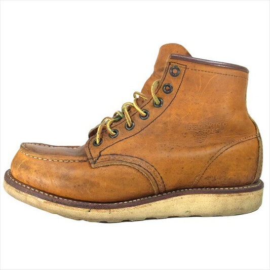 RED WING レッドウィング 875 縦羽タグ アイリッシュセッターブーツ USA製 ブーツ ライトブラウン系 7E【中古】