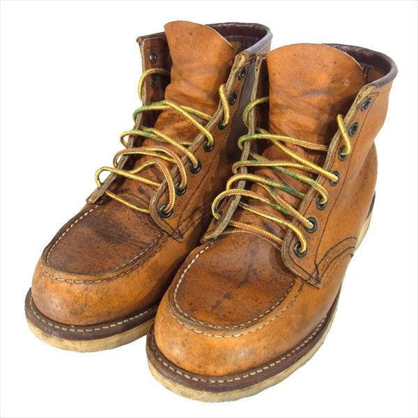 RED WING レッドウィング 875 縦羽タグ アイリッシュセッターブーツ USA製 ブーツ ライトブラウン系 7E【中古】