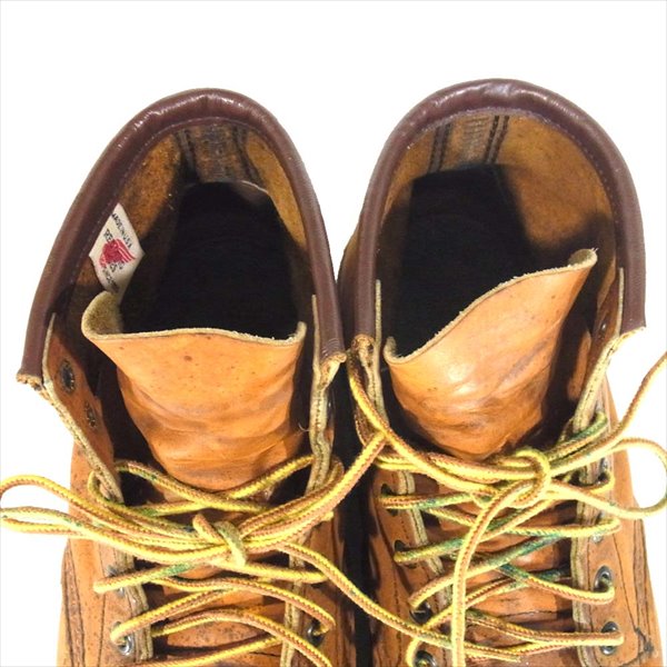RED WING レッドウィング 875 縦羽タグ アイリッシュセッターブーツ USA製 ブーツ ライトブラウン系 7E【中古】