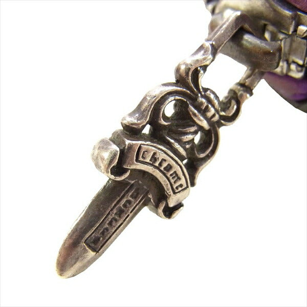 CHROME HEARTS クロムハーツ（原本無） REC F ZIP カモ柄 セメタリークロス レザー ラウンドジップ ウォレット 財布 ダークブラウン系【中古】