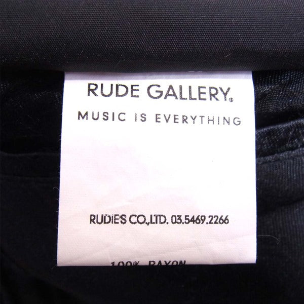 RUDE GALLERY ルードギャラリー マリア刺繍 リバーシブル レーヨン スーベニアジャケット スカジャン 青×黒【中古】