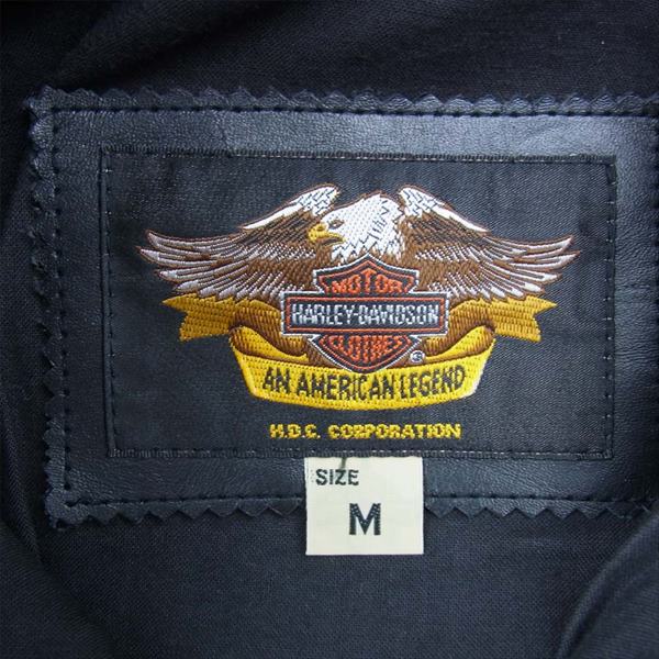 HARLEY DAVIDSON ハーレーダビッドソン 40132 2ndタイプ ライダーズ レザー ライダース ジャケット ブラック系 M【中古】