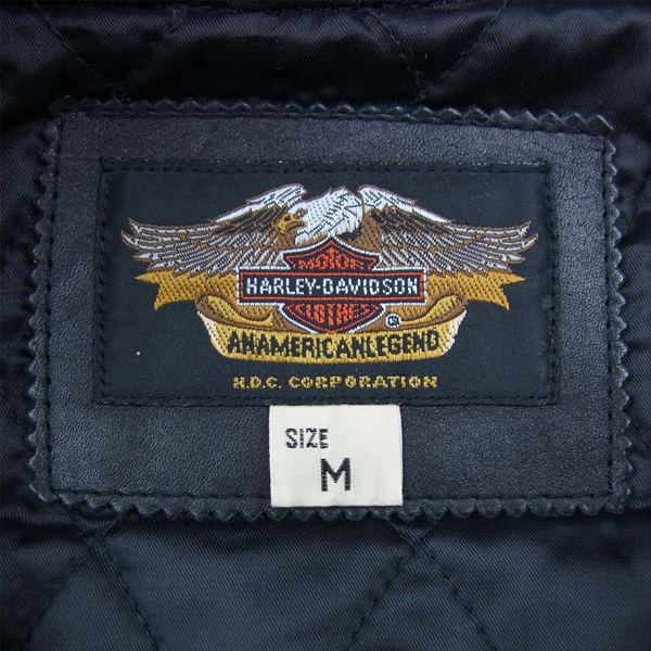 HARLEY DAVIDSON ハーレーダビッドソン 3099182 シングル ライダース ジャケット ブラック系 M【中古】