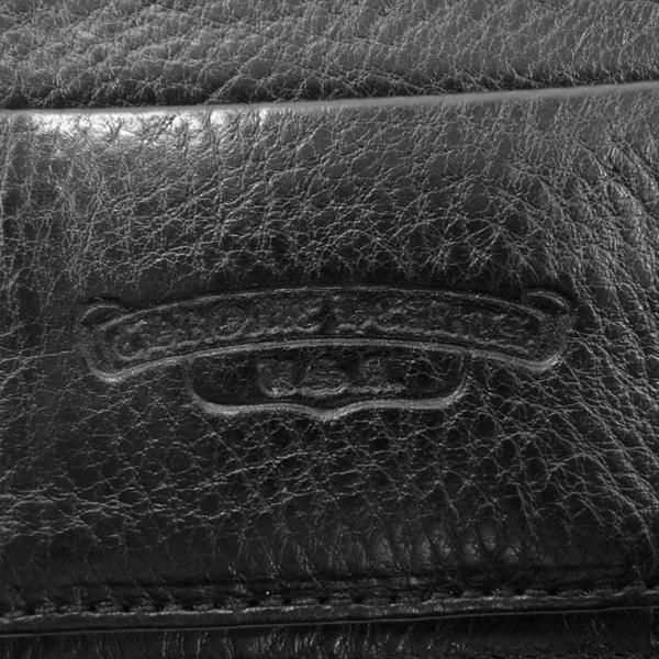 CHROME HEARTS クロムハーツ（原本有） 国内正規店原本付属 WAVE ウェーブ クロスボール ボタン ウォレット 長財布 財布 ブラック系【中古】