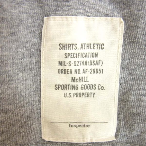 TOY'S McCOY トイズマッコイ AFA プリント クルーネック 半袖 薄手 ショートスリーブ Tシャツ グレー系 S【中古】