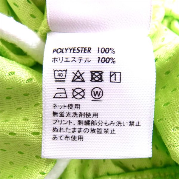 サプール ロゴ刺? メッシュ ハーフパンツ  ショーツ ハーフ ライトグリーン系 S【中古】