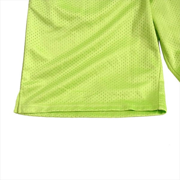 サプール ロゴ刺? メッシュ ハーフパンツ  ショーツ ハーフ ライトグリーン系 S【中古】