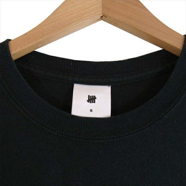 UNDEFEATED アンディフィーテッド 浮世絵 ロゴプリント 長袖 ロングスリーブ クルーネック Tシャツ 黒系 S【中古】