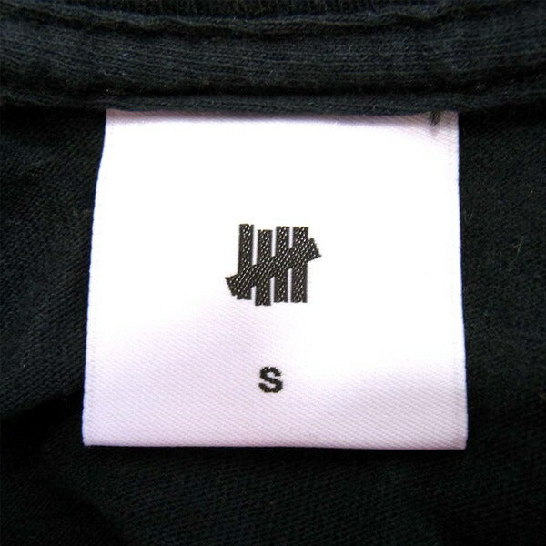 UNDEFEATED アンディフィーテッド 浮世絵 ロゴプリント 長袖 ロングスリーブ クルーネック Tシャツ 黒系 S【中古】