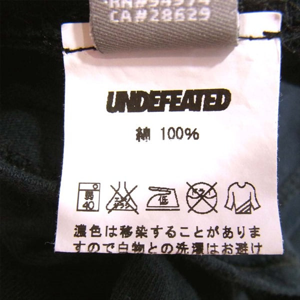 UNDEFEATED アンディフィーテッド 浮世絵 ロゴプリント 長袖 ロングスリーブ クルーネック Tシャツ 黒系 S【中古】