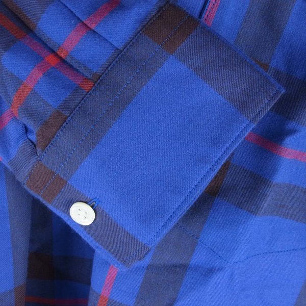 Supreme シュプリーム COMME des GARCONS コムデギャルソン 15AW Button Down Shirt ボタンダウン 長袖シャツ ブルー系 S【中古】