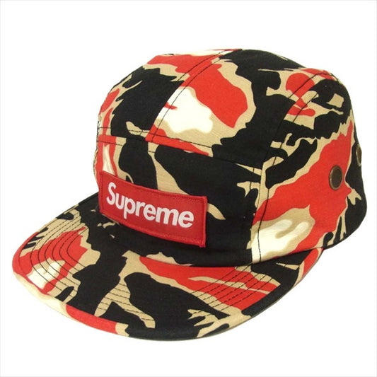 Supreme シュプリーム 16SS Tiger Camo Camp Cap アメリカ製 タイガー カモ キャンプ ロゴ キャップ マルチカラー系【中古】
