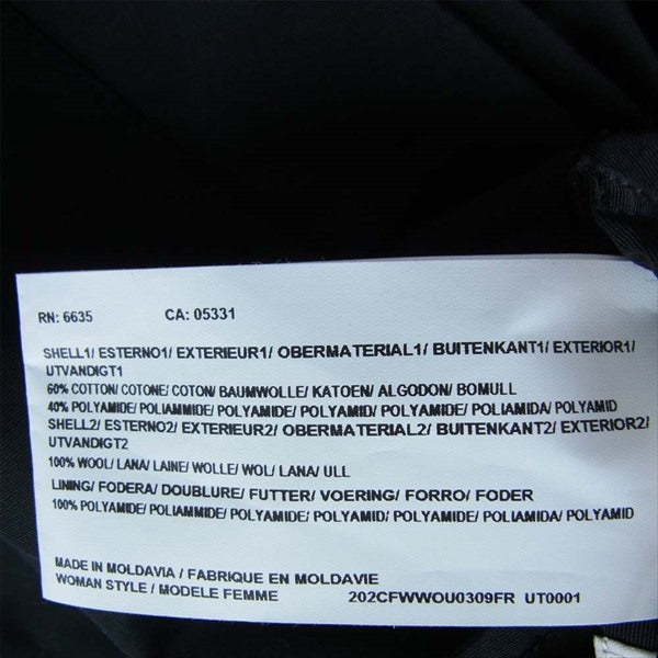 WOOLRICH ウールリッチ WWOU0309 REVERSIBLE PK NF リバーシブル パーカ レディース ジャケット ブラック系 S【新古品】【未使用】【中古】