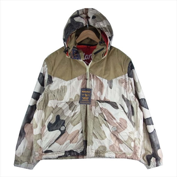 WOOLRICH ウールリッチ GRIFFIN WOCPS2841 LOVELAND LW DOWN PRINTED ラブランド ダウン プリント デジタルカモ ジャケット ベージュ系 L【新古品】【未使用】【中古】