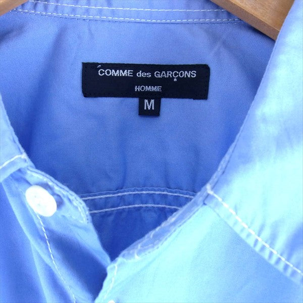 COMME des GARCONS HOMME コムデギャルソンオム HA-B101 AD18 ブロード 長袖シャツ 水色系【中古】