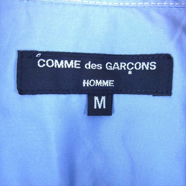 COMME des GARCONS HOMME コムデギャルソンオム HA-B101 AD18 ブロード 長袖シャツ 水色系【中古】