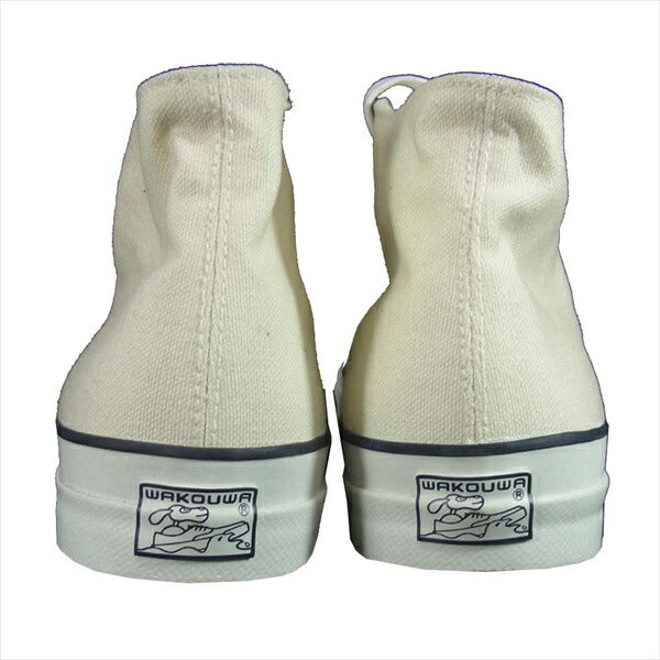 アナトミカ 540-501-0205 ×ワクワ WAKOUWA WAK DECK SHOES HI WHITE SOLE ハイカット スニーカー ホワイト系 26cm【美品】【中古】