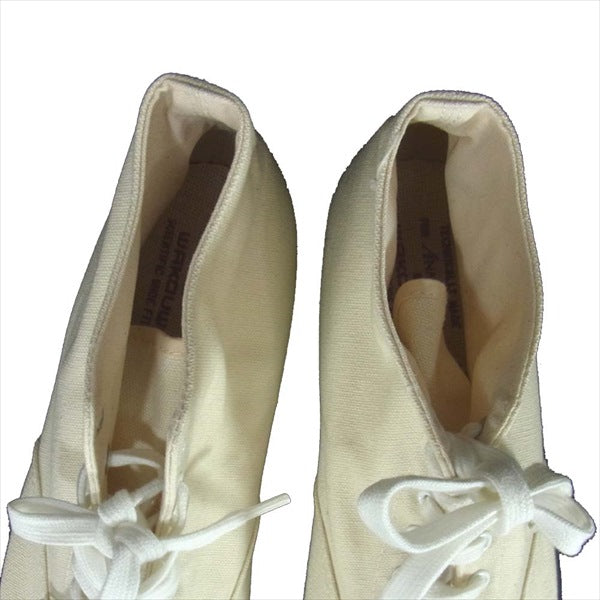 アナトミカ 540-501-0205 ×ワクワ WAKOUWA WAK DECK SHOES HI WHITE SOLE ハイカット スニーカー ホワイト系 26cm【美品】【中古】
