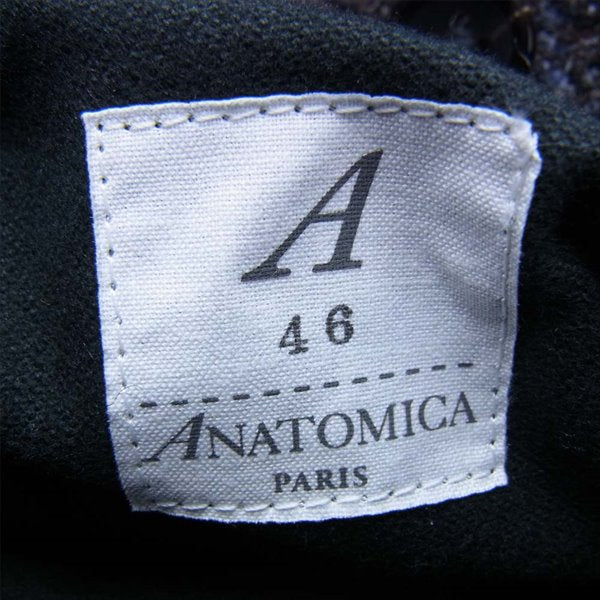 アナトミカ 20AW 530-552-02 SINGLE RAGLAN 2 S-P GABARDINE リバーシブル シングル ラグラン コート ブラック系 46【新古品】【未使用】【中古】