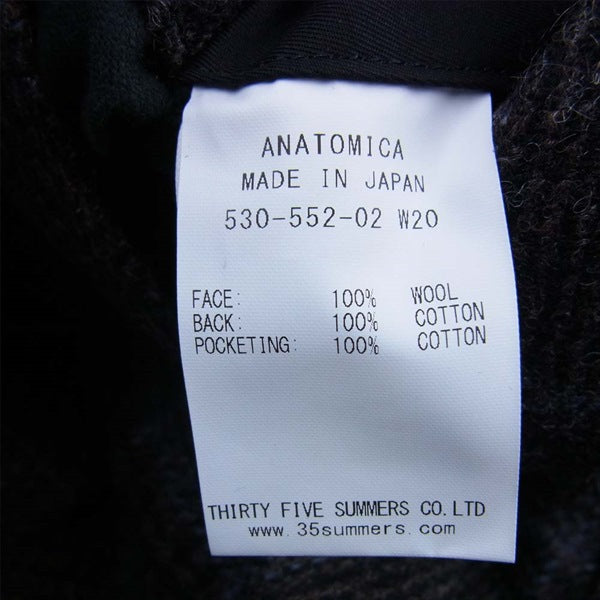 アナトミカ 20AW 530-552-02 SINGLE RAGLAN 2 S-P GABARDINE リバーシブル シングル ラグラン コート ブラック系 46【新古品】【未使用】【中古】