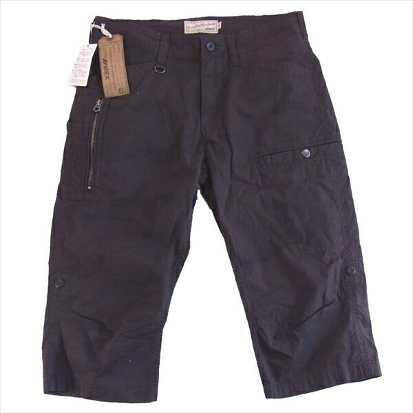 AVIREX アヴィレックス 6186078 TWO TONE CAMOUFLAGE CROPPED PANT クロップドパンツ ショーツ ハーフ ブラウン系 M【新古品】【未使用】【中古】