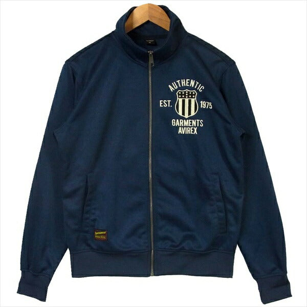 AVIREX アヴィレックス 6183363 VARSITY JERSEY ヴァーシティー ポリエステル ジャージ ネイビー系 M【中古】