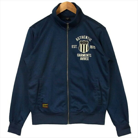 AVIREX アヴィレックス 6183363 VARSITY JERSEY ヴァーシティー ポリエステル ジャージ ネイビー系 M【中古】