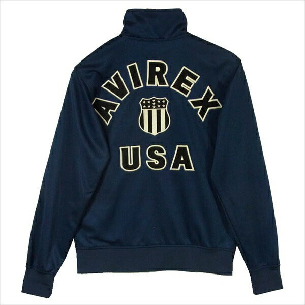 AVIREX アヴィレックス 6183363 VARSITY JERSEY ヴァーシティー ポリエステル ジャージ ネイビー系 M【中古】
