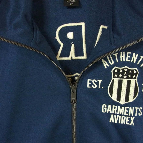AVIREX アヴィレックス 6183363 VARSITY JERSEY ヴァーシティー ポリエステル ジャージ ネイビー系 M【中古】