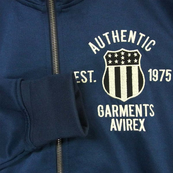 AVIREX アヴィレックス 6183363 VARSITY JERSEY ヴァーシティー ポリエステル ジャージ ネイビー系 M【中古】