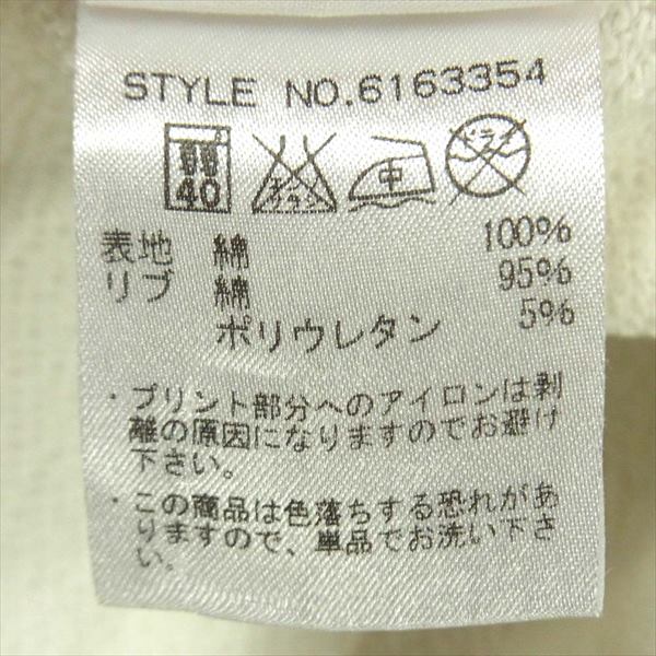 AVIREX アヴィレックス 6163354 BLUE ANGELS STAND ZIP SWEAT ブルーエンジェル スタンドジップ スウェット ジャケット オフホワイト系 L【中古】