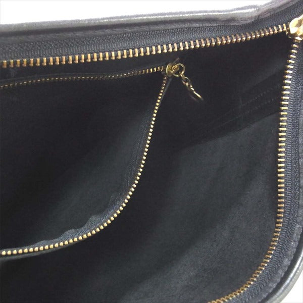 COACH コーチ 9060 スリム ダッフル レザー レディース ショルダーバッグ ブラック系 -【中古】