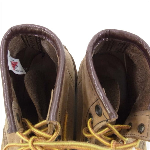 RED WING レッドウィング 2877 アイリッシュセッター 羽根タグ ヌバック レザー モックトゥブーツ ブラウン系 7【中古】