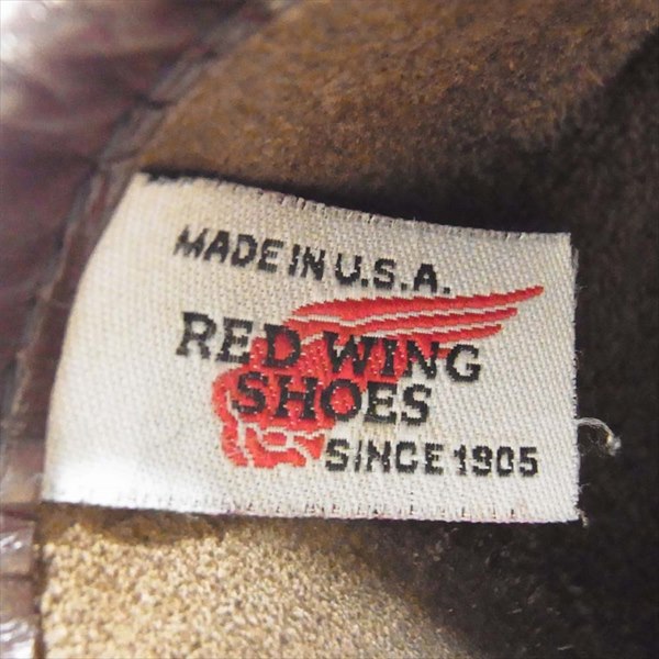 RED WING レッドウィング 2877 アイリッシュセッター 羽根タグ ヌバック レザー モックトゥブーツ ブラウン系 7【中古】