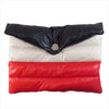 MONCLER モンクレール BUSTA PIUMINO トリコロール ダウン クラッチ バッグ マルチカラー系【中古】