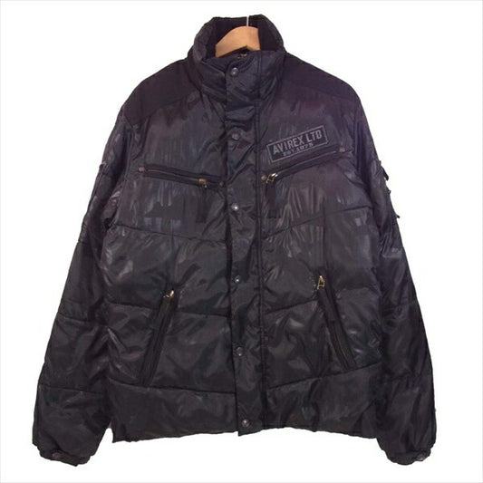 AVIREX アヴィレックス 6142194  LANGLEY PADDING JACKET パディング ジャケット ブラック系 M【中古】