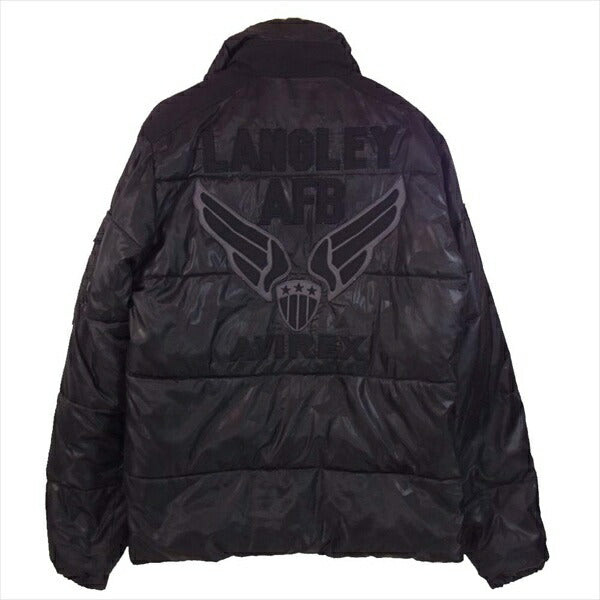 AVIREX アヴィレックス 6142194  LANGLEY PADDING JACKET パディング ジャケット ブラック系 M【中古】