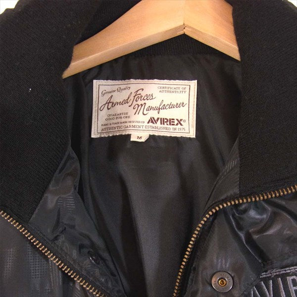 AVIREX アヴィレックス 6142194  LANGLEY PADDING JACKET パディング ジャケット ブラック系 M【中古】
