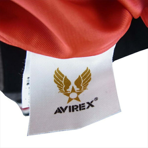 AVIREX アヴィレックス 6152168 NYLON ZIP AWARD JACKET ナイロンジップアワード ジャケット チャコール系 L【中古】