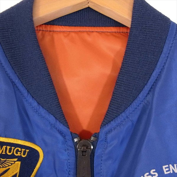 AVIREX アヴィレックス 6182132 U.S.NAVAL AVIATION MA-1 フライト ジャケット 青系 L【中古】