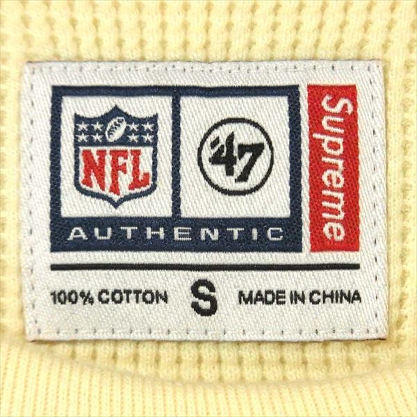 Supreme シュプリーム 19SS NFL Raiders 47 Thermal サーマル 長袖 カットソー クリーム色系 S【美品】【中古】