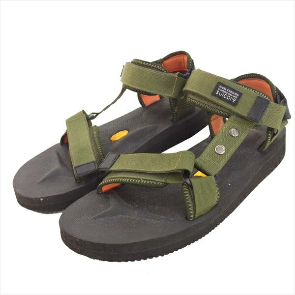 Nigel Cabourn ナイジェルケーボン x スイコック SUICOKE NAM SANDALS サンダル シューズ グリーン系【中古】