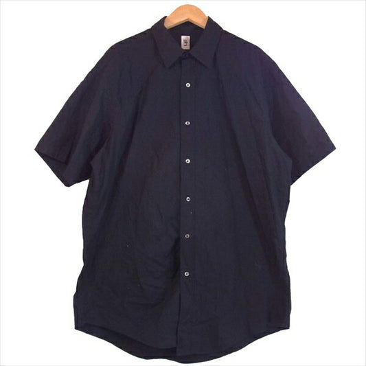 エルイー 20SS タイプライター ショートスリーブ ワイド 半袖シャツ ネイビー系 3【中古】