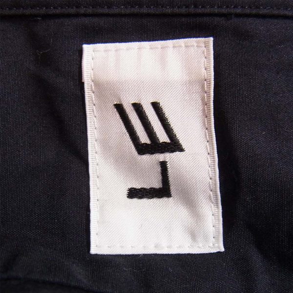 エルイー 20SS タイプライター ショートスリーブ ワイド 半袖シャツ ネイビー系 3【中古】